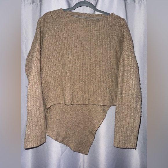 Brochu Walker Asymmetrical Beige Sweater - Picture 2 of 5